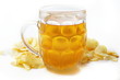 The chips and beer