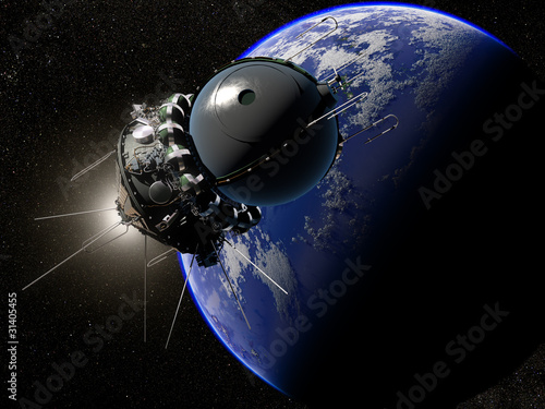 Illustration: The first spaceship The first spaceship