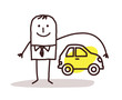 businessman and car insurance