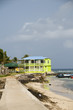 colorful building waterfront breakwater Big Corn Island Nicaragu