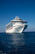 Cruise Ship Anchored in Caribbean Sea