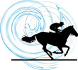 Images : Abstract horse and rider silhouette