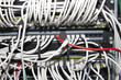 Cables in rtelecommunication room