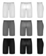 Vector shorts - shades of gray clothing set