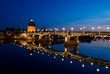 The night piece of Garonne river