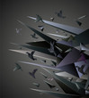 Vector: Paper Escape, Origami abstract vector illustration. Paper Escape, Origami abstract vector illustration.