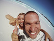 Couple Having Fun On The Beach