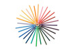 Foto: Top view of color pencils Top view of color pencils