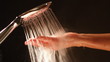 Hand and water. Hand and water.