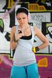 ragazza con lettore mp3 ragazza con lettore mp3