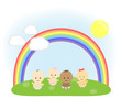 Children on the meadow
