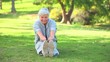 Mature woman doing her stretches