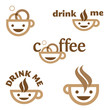 coffee drink me emblem