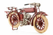 ����: Handmade tin 1930's vintage motorcycle model, isolated � kanvag #31435209