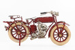 ����: Handmade tin 1930's vintage motorcycle model, isolated � kanvag #31435211