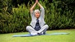 Mature woman doing yoga