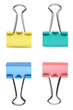 Four binder clips