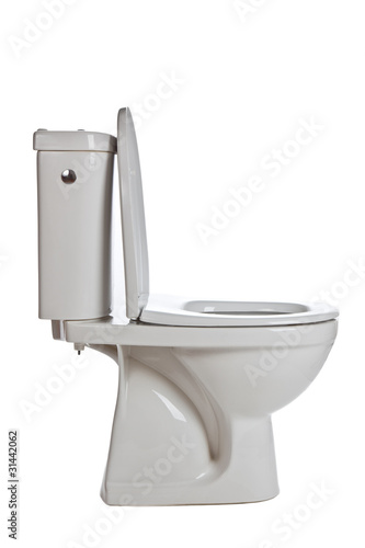 Photo: white ceramic toilet white ceramic toilet