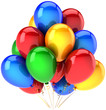 Party balloons beautiful multicolor decoration. Happy holiday