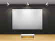 Dark gallery Interior