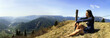 donna in montagna