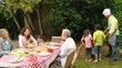 Video: Family and grandparents having a barbecue Family and grandparents having a barbecue