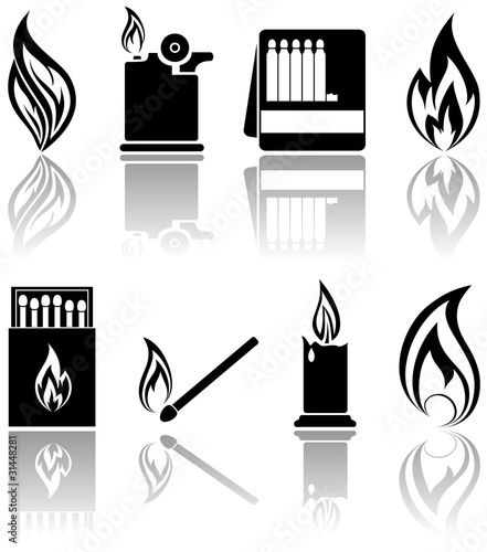 Vector: Fire icons Fire icons
