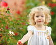 Child in garden