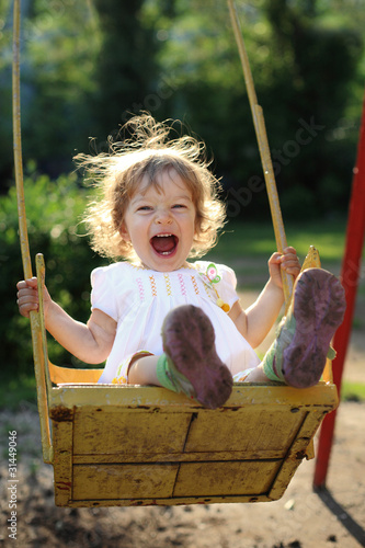 Photo: Child on swing Child on swing