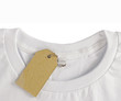 blank price tag hang over tshirt