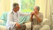 Doctor reassuring his patient