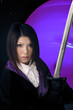 Asian woman with sword