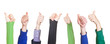 Thumbs Up on White Background