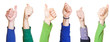 Thumbs Up on White Background