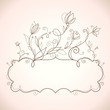 Photo en ligne au meilleur prix Frame with floral elements