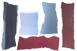colored ripped pieces of paper colored ripped pieces of paper