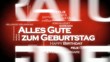 Alles Gute zum Geburtstag tagcloud rot