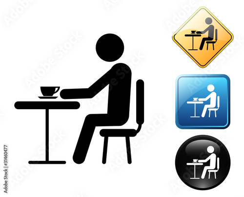 Coffee Shop Signage on Coffee Shop Pictogram And Signs    Teracreonte  31460477   See