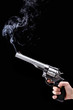 Photographie : revolver with smoke