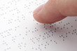 Braille reading Braille reading