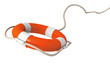 Illustration: Life belt flying - orange Life belt flying - orange