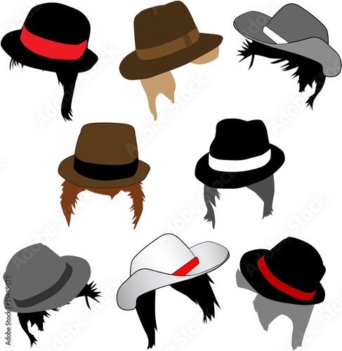 hairstyles with hats. Hairstyles and hats