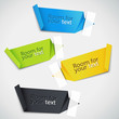 set of origami labels