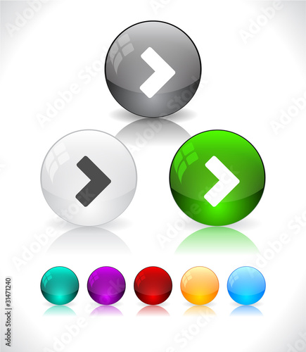 Vector: Glossy colorful abstract glass balls. EPS10 file. Glossy colorful abstract glass balls. EPS10 file.