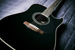 black guitar