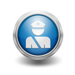 Icono borde metalico policia