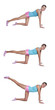 young woman doing exercises for back of thigh young woman doing exercises for back of thigh