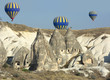 Balloon Over Rock Cave Houses, Cappadocia Balloon Over Rock Cave Houses, Cappadocia