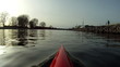Kayaking in lagoon