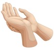 Mani in preghiera-Prayer Hands-Vector
